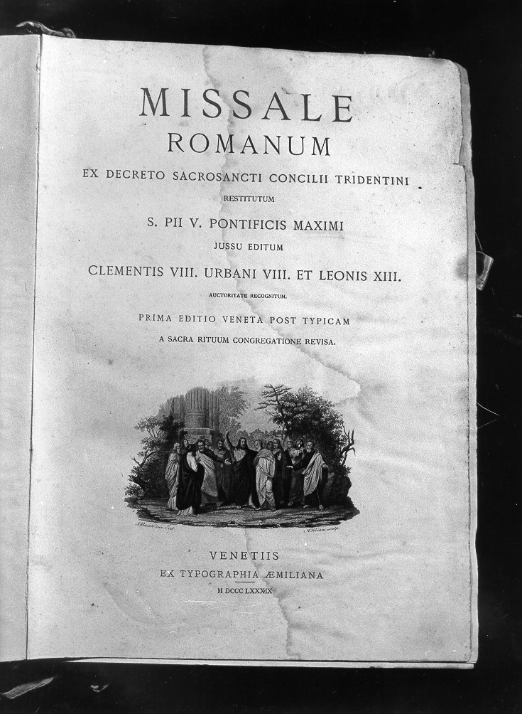 coperta di libro liturgico - ambito emiliano (sec. XIX)