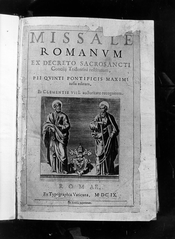 coperta di libro liturgico - ambito romano (sec. XVII)