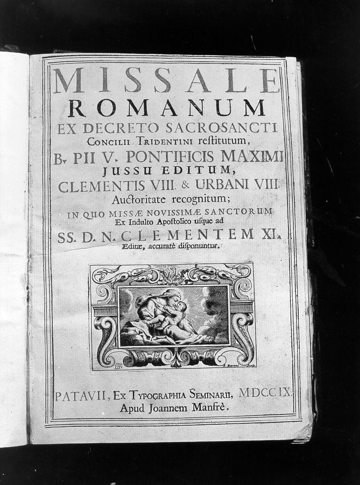 coperta di libro liturgico - ambito italiano (sec. XVIII)