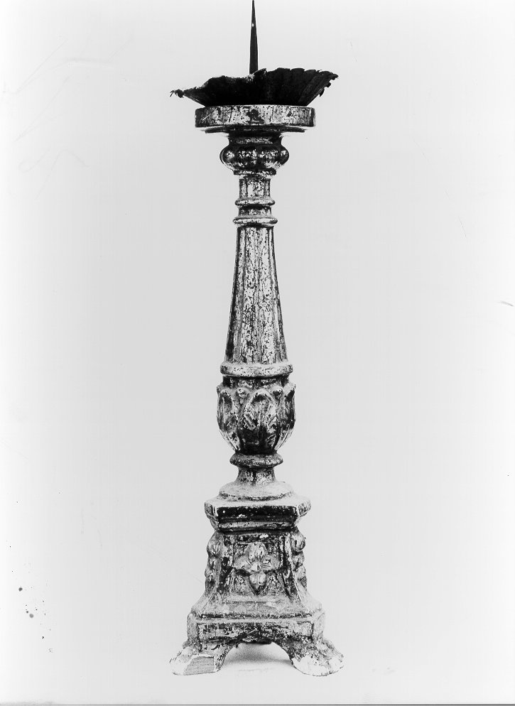 candeliere - bottega toscana (secc. XVIII/ XIX)