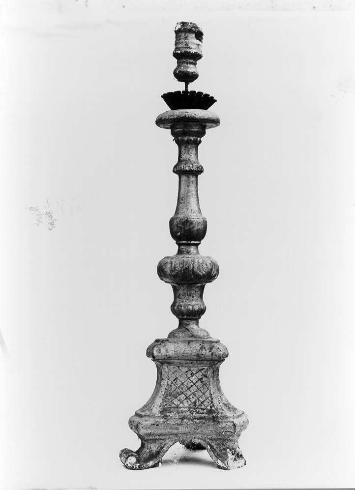 candeliere, serie - bottega toscana (secc. XVIII/ XIX)