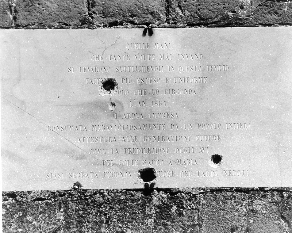 lapide - ambito toscano (seconda metà sec. XIX)