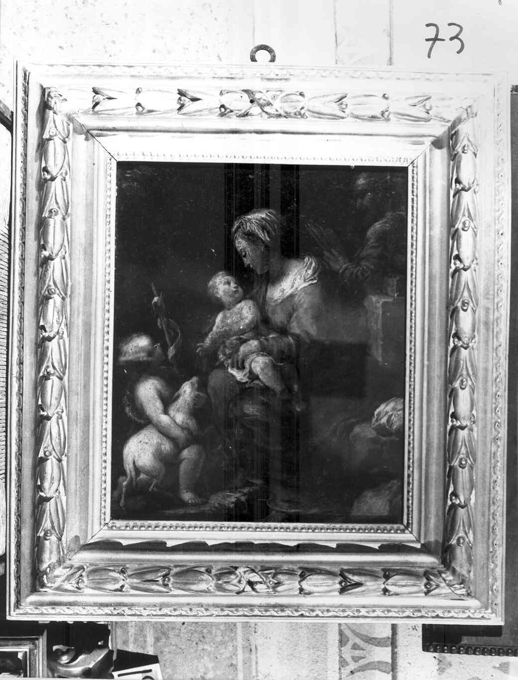 Madonna del Cardellino, Madonna con Bambino e San Giovannino (dipinto) di Vinea Francesco (sec. XIX)