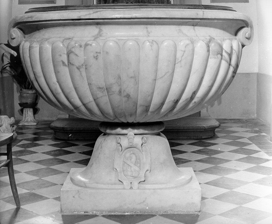 fonte battesimale - bottega toscana (fine sec. XVI)