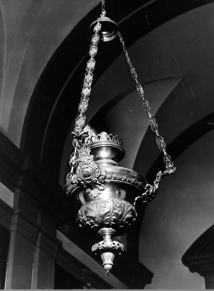 lampada pensile - bottega fiorentina (sec. XIX)