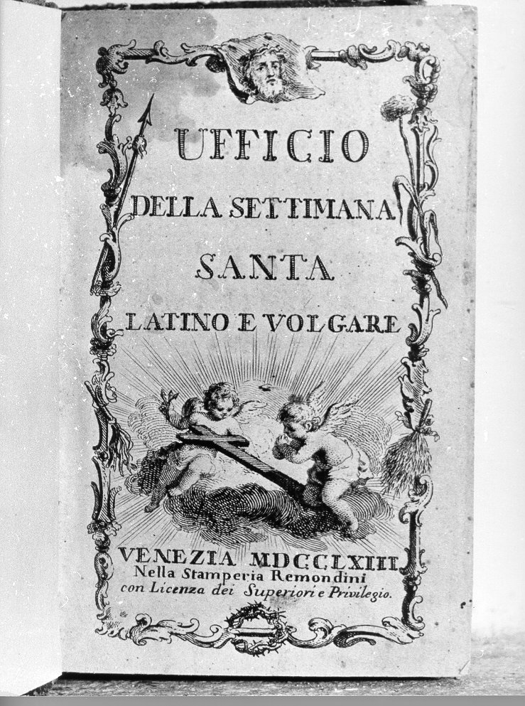 coperta di libro liturgico - ambito italiano (sec. XVIII)
