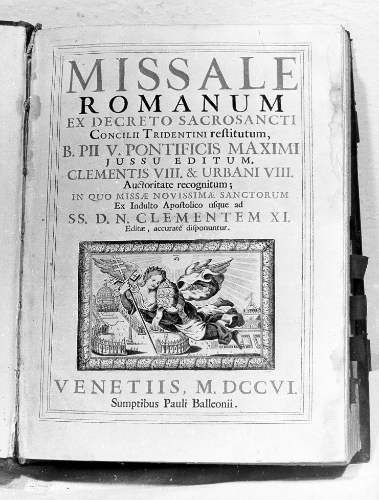 coperta di libro liturgico - bottega italiana (sec. XVIII)