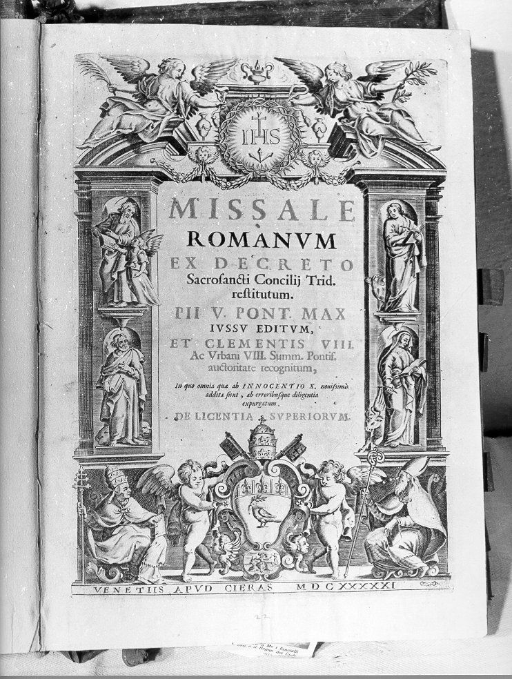 coperta di libro liturgico - bottega italiana (sec. XVII)