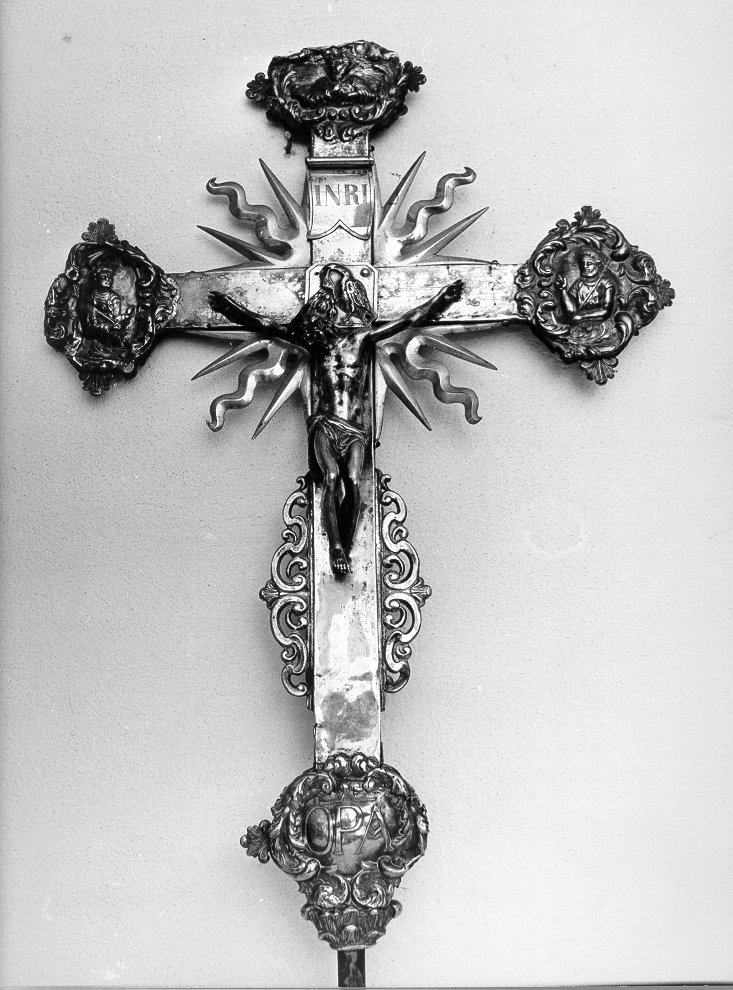 croce processionale - bottega toscana (sec. XVIII)