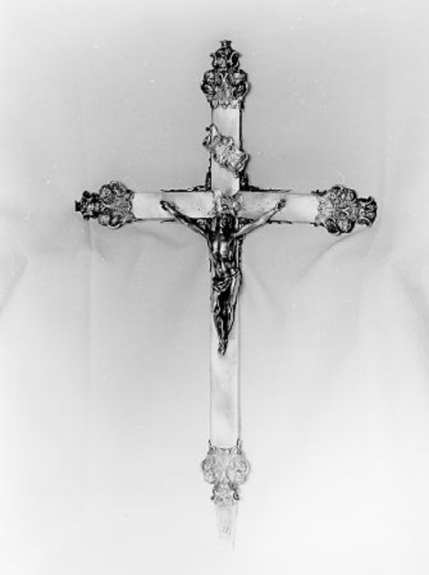 croce processionale - ambito italiano (sec. XVIII)
