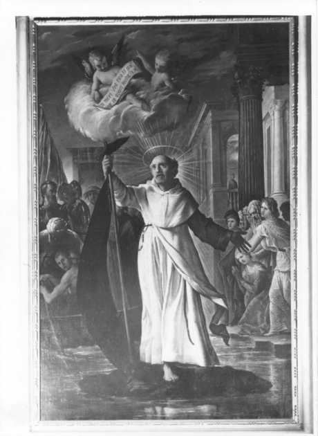 MIRACOLO DI SAN RAIMONDO DI PENAFORT (dipinto) di Paolini Pietro (terzo quarto sec. XVII)