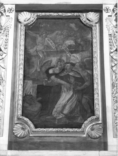 CRISTO CROCIFISSO PARLA A SAN GIACOMO (dipinto) - ambito italiano (sec. XVII)