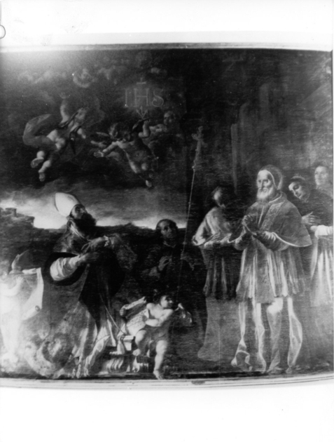 adorazione del nome di Gesù (dipinto) di Lombardi Giovanni Domenico detto Omino (sec. XVIII)