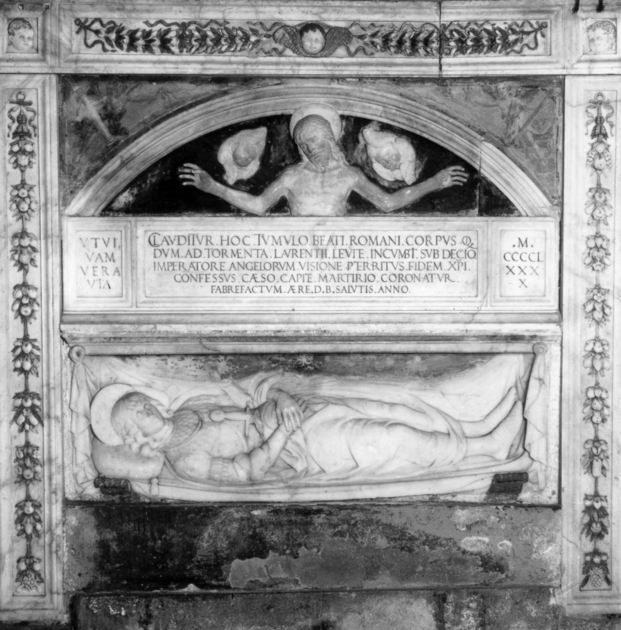 monumento funebre, frammento di Civitali Matteo (attribuito) (sec. XV)