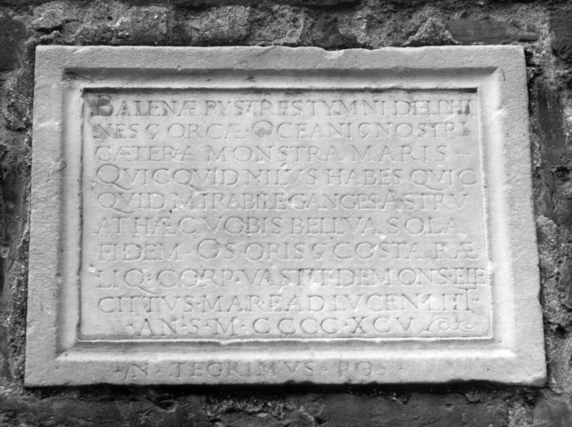 lapide commemorativa - bottega italiana (sec. XV)