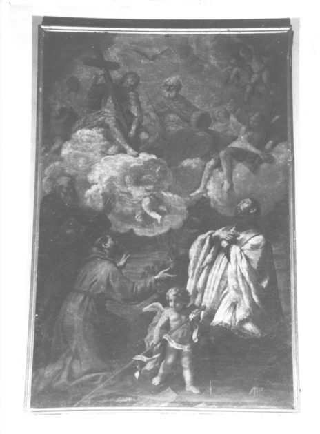 adorazione della Trinità (dipinto) di Franchi Antonio detto Lucchese (sec. XVII)