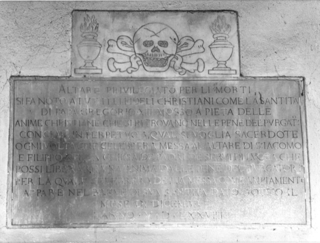 lapide tombale - bottega italiana (sec. XVI)