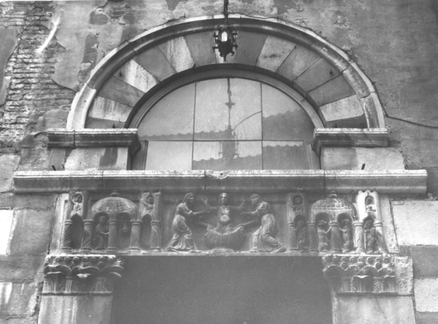 MIRACOLO DEL LAVACRO DI SAN NICOLA (architrave, elemento d'insieme) di Biduino (sec. XII)