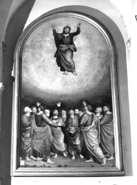 ASCENSIONE DI CRISTO (dipinto) di Ezechia da Vezzano detto Zacchia il Vecchio (sec. XVI)