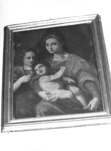 MADONNA CON BAMBINO (dipinto) di Trenta Banduccio (sec. XVII)