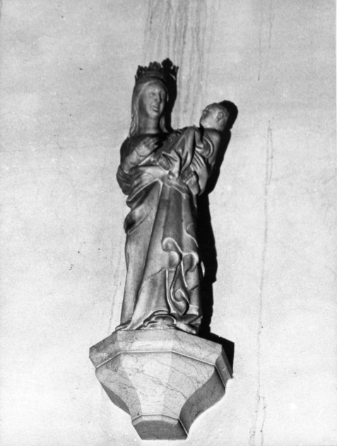 MADONNA CON BAMBINO (scultura) - bottega italiana (prima metà sec. XIV)