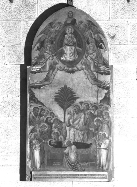 assunzione della Madonna (scomparto di trittico) di Puccinelli Angelo (sec. XIV)