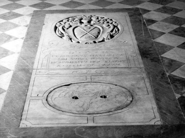 lastra tombale - bottega italiana (sec. XVII)