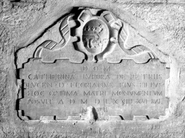 lapide commemorativa - bottega italiana (sec. XVI)