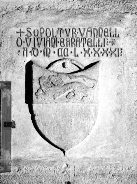 lastra tombale - bottega italiana (sec. XIII)