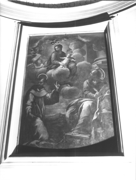 Madonna con Bambino in gloria (dipinto) di Marracci Giovanni (fine sec. XVII)