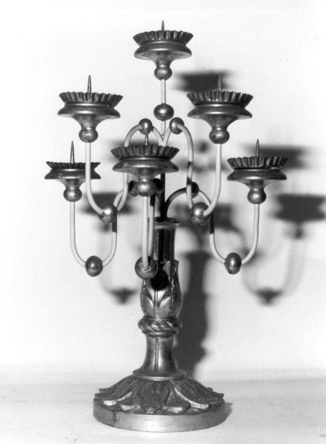 candeliere - bottega lucchese (seconda metà sec. XIX)