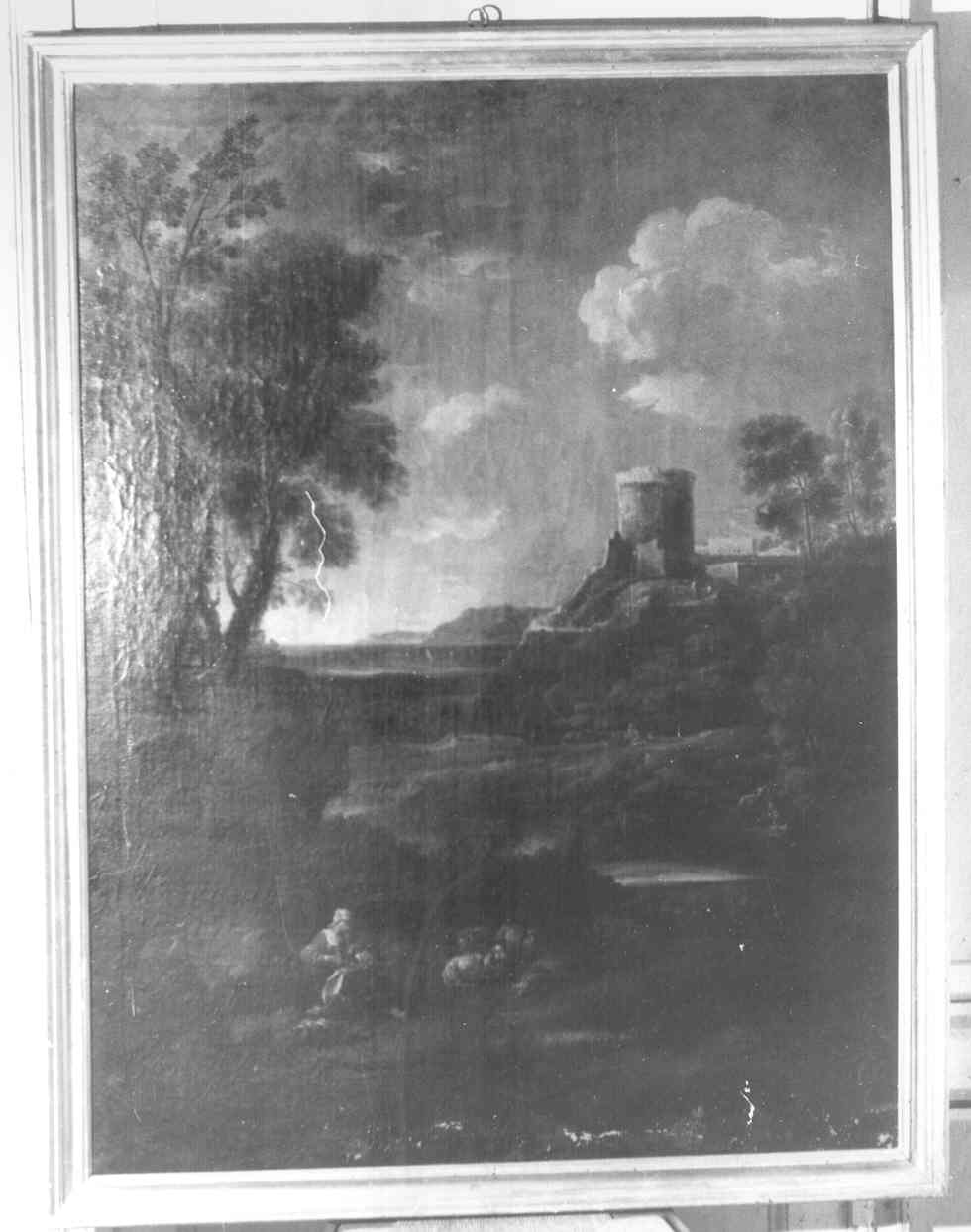 paesaggio con cascata (dipinto) di Zuccarelli Francesco (sec. XVIII)