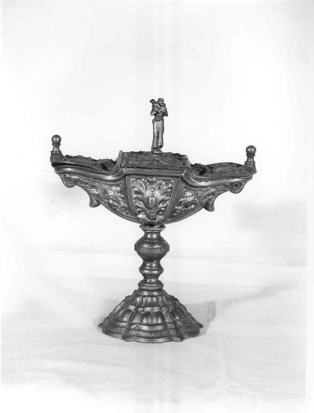 navicella portaincenso - ambito milanese (inizio sec. XX)