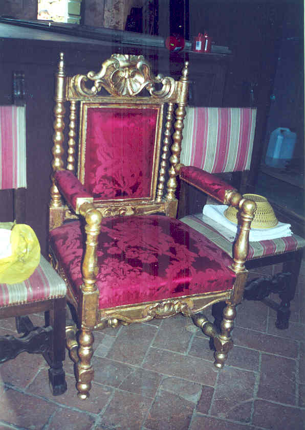 poltrona - ambito toscano (sec. XIX)