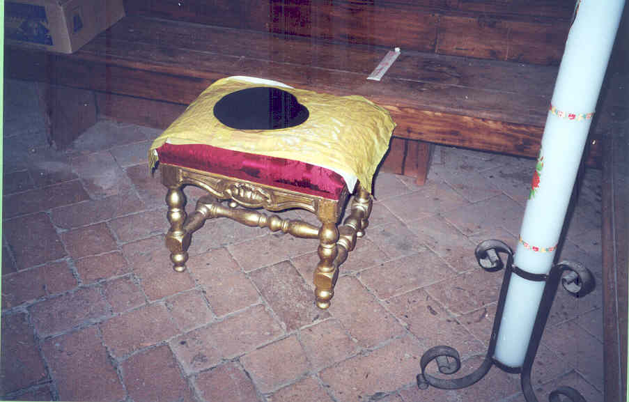 sgabello - ambito toscano (sec. XIX)