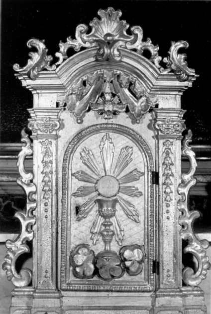 tabernacolo - a frontale architettonico - ambito versiliese (sec. XVIII)