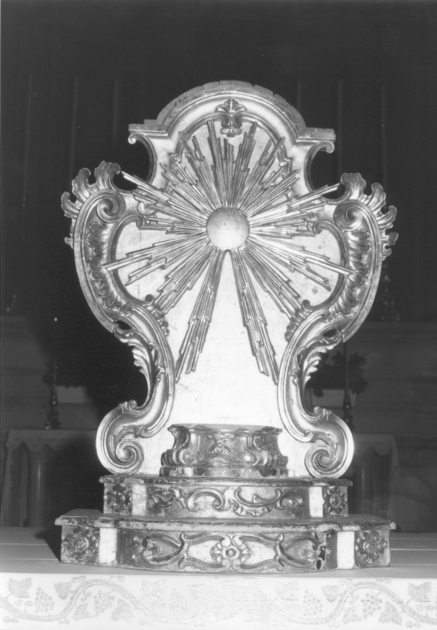 tronetto per esposizione eucaristica - ambito versiliese (sec. XIX)