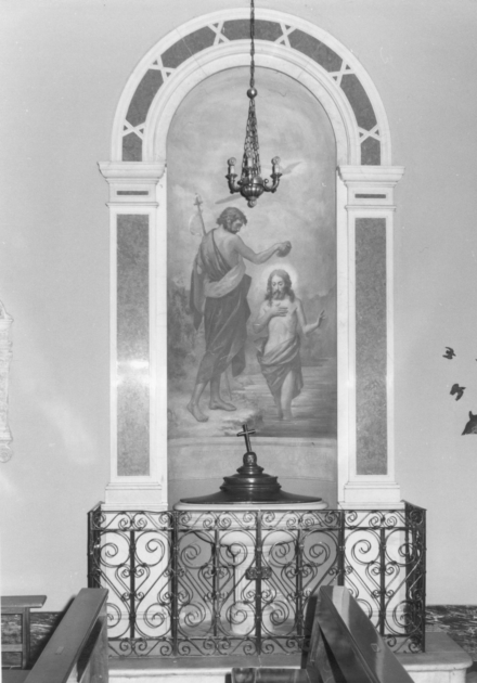 fonte battesimale - ambito apuoversiliese (prima metà sec. XX)