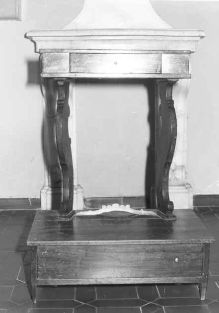 inginocchiatoio - ambito versiliese (sec. XIX)