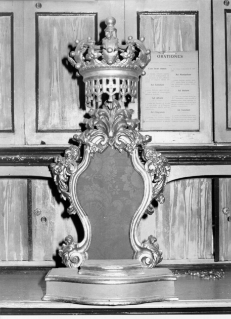 tronetto per esposizione eucaristica - ambito lucchese (metà sec. XIX)