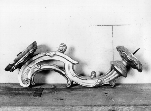 candeliere da parete, serie - ambito lucchese (prima metà sec. XIX)