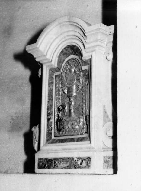 tabernacolo - a frontale architettonico - ambito lucchese (fine/inizio secc. XVIII/ XIX)