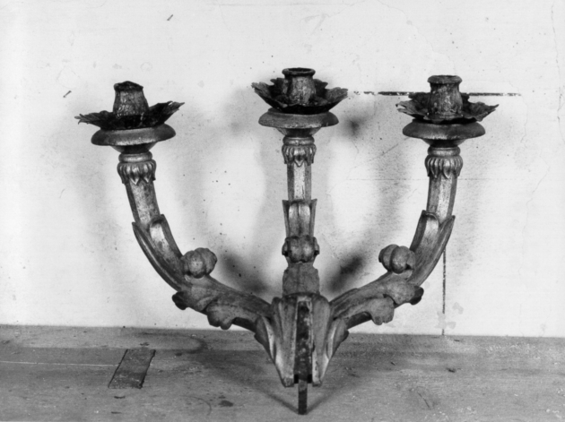 candeliere da parete, serie - ambito lucchese (prima metà sec. XIX)