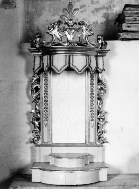 tronetto per esposizione eucaristica - ambito lucchese (fine sec. XIX)