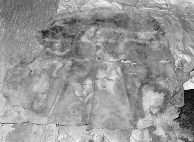 MADONNA CON BAMBINO E SANTI (dipinto) - ambito lucchese (fine/inizio secc. XVII/ XVIII)