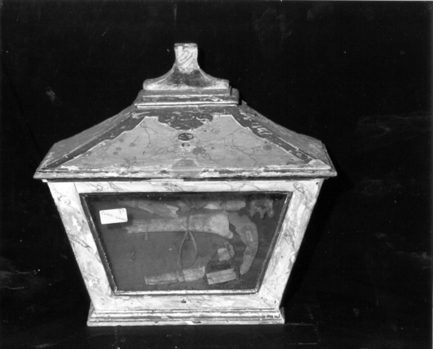 reliquiario a teca - a cassa - ambito versiliese (sec. XVIII)