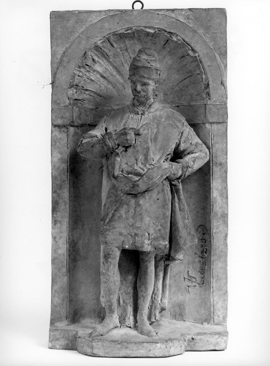 figura maschile (scultura) di Lucchesi Urbano (ultimo quarto sec. XIX)