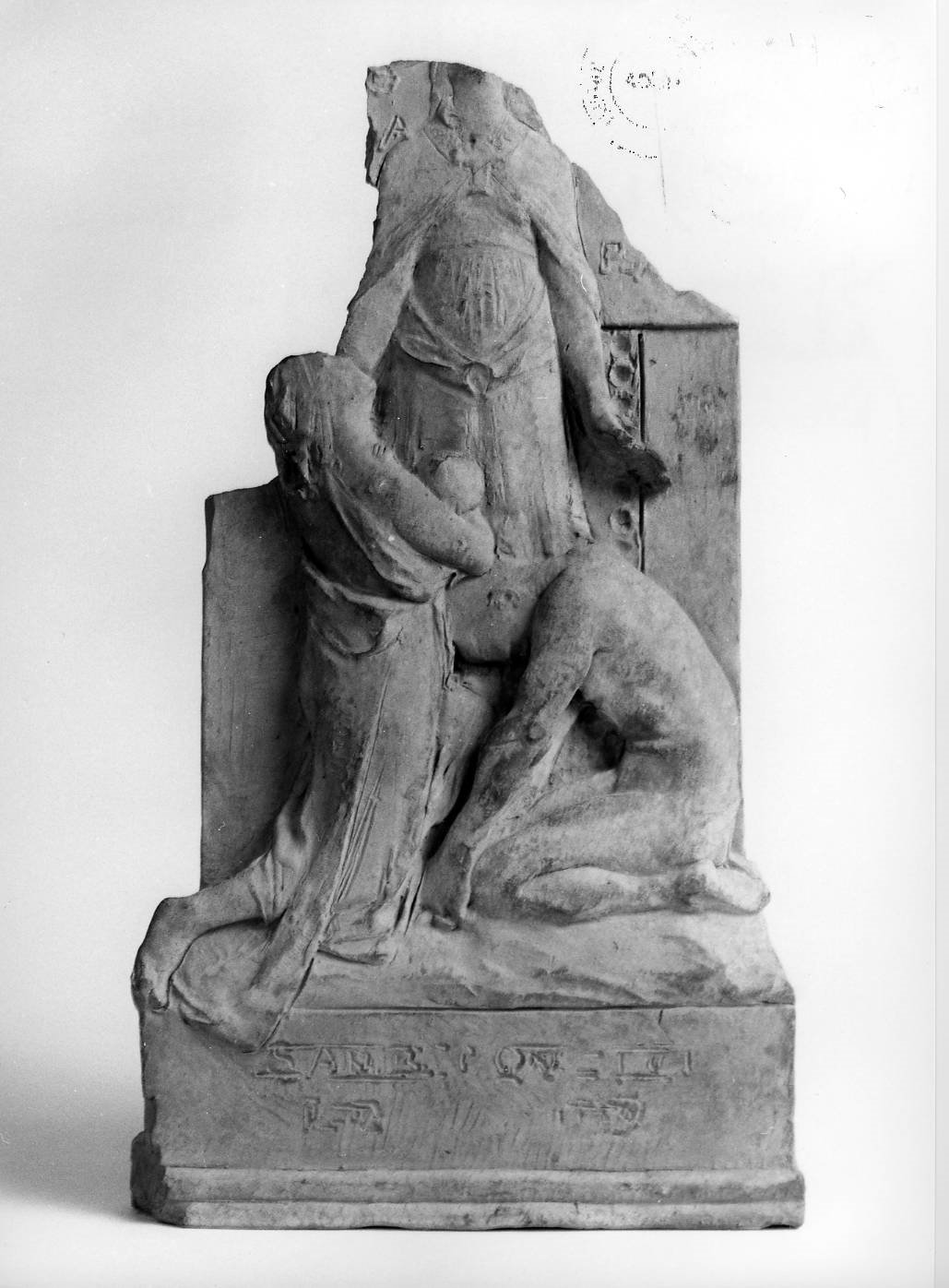 scultura, frammento di Lucchesi Urbano (ultimo quarto sec. XIX)