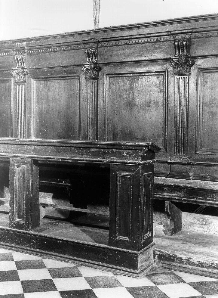 stalli del coro - ambito italiano (sec. XVII)