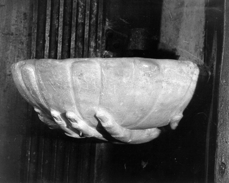 acquasantiera - ambito italiano (sec. XVII)